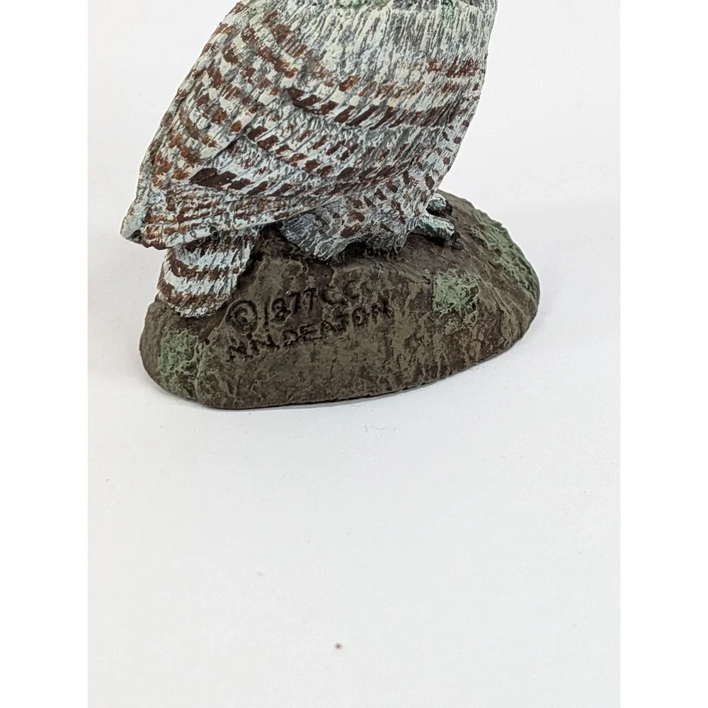 VINTAGE‎ 1970's NEAL DEATON OWL FIGURINE THE BRONZE MENAGERIE
